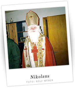 Polaroidfoto Nikolaus in Deesem